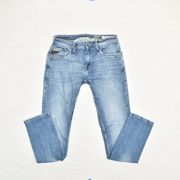 Ed Hardy Women's Skinny Jeans Zip Cotton Blue Size 30 Punks Not Dead Denim - Picture 2 of 8